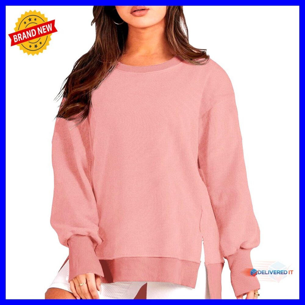 Plus Size Oversized Crewneck Sweatshirt Long Sleeve Casual Loose Fit